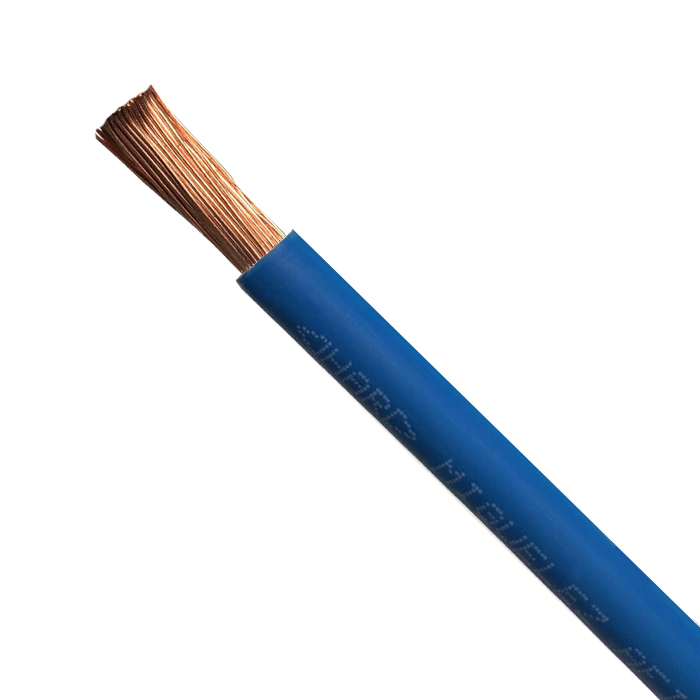 ROLLO DE CABLE ELECTRICO UNIFILAR LIBRE DE HALOGENOS H07Z1-K(AS) CPR 1X6  AZUL (100MTS)